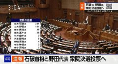 日本首相指名选举进入决胜轮 将在石破茂和野田佳彦中选出